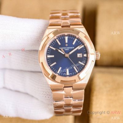 Swiss Copy Vacheron Constantin Overseas New 35mm Ladies Watch Rose Gold